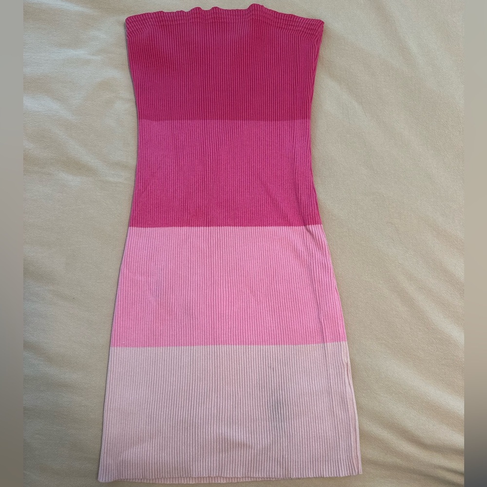 size small Revolve Perla Ombre Mini Dress in Pink Ombre - Picture 3 of 3